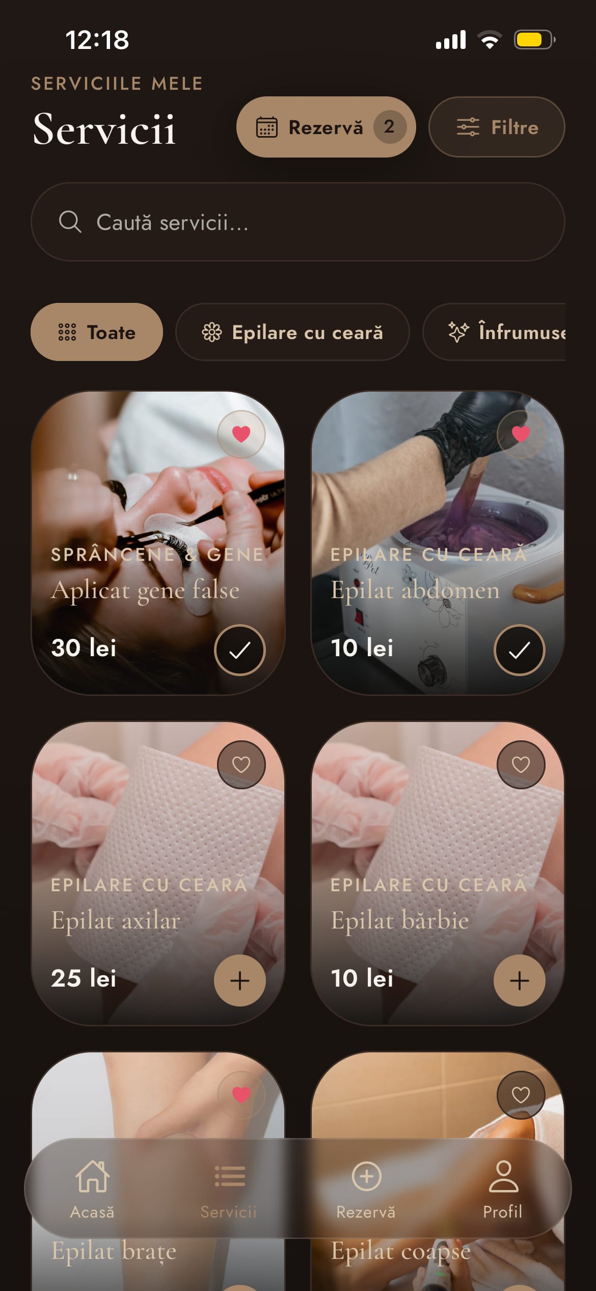 Selected Services