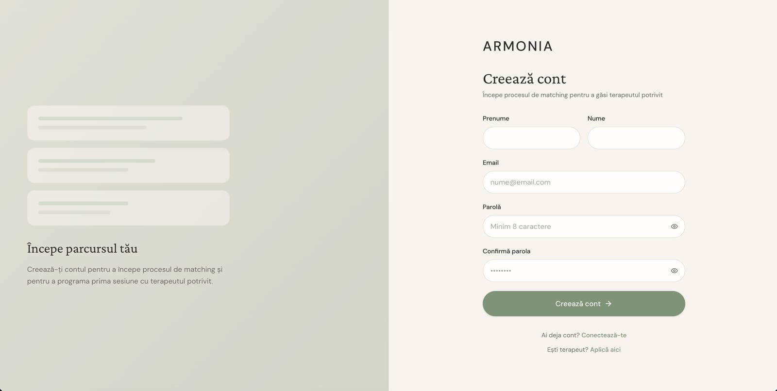 Sign Up — Clients