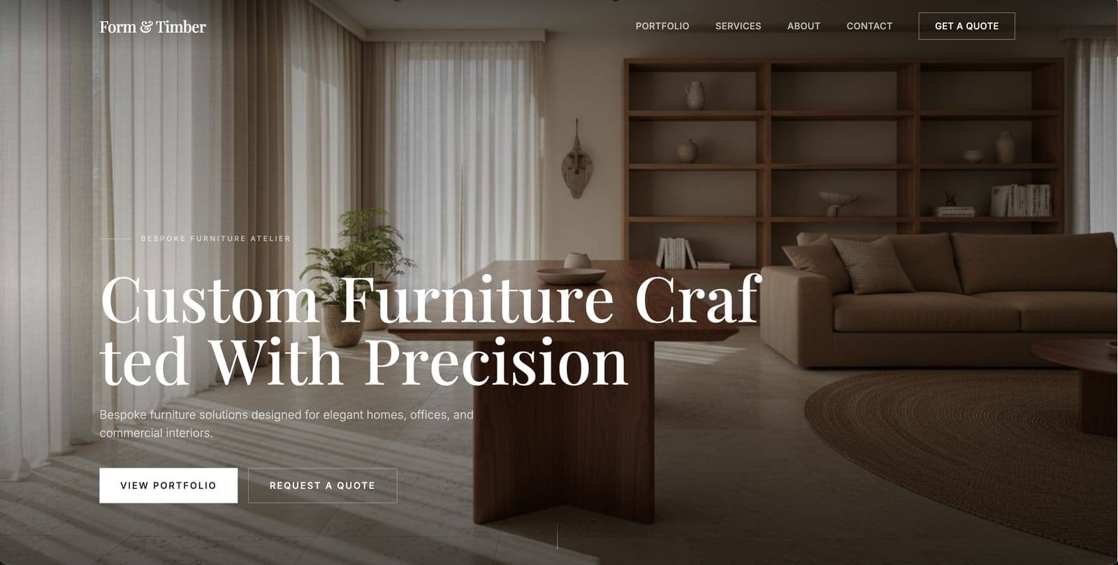 Form&Timber — Bespoke Furniture Atelier